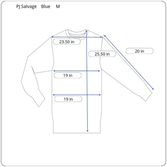 NWOT PJ Salvage Womens XL Navy Blue Striped Crew Brush Knit Sweater Pajama Top - Picture 3 of 7